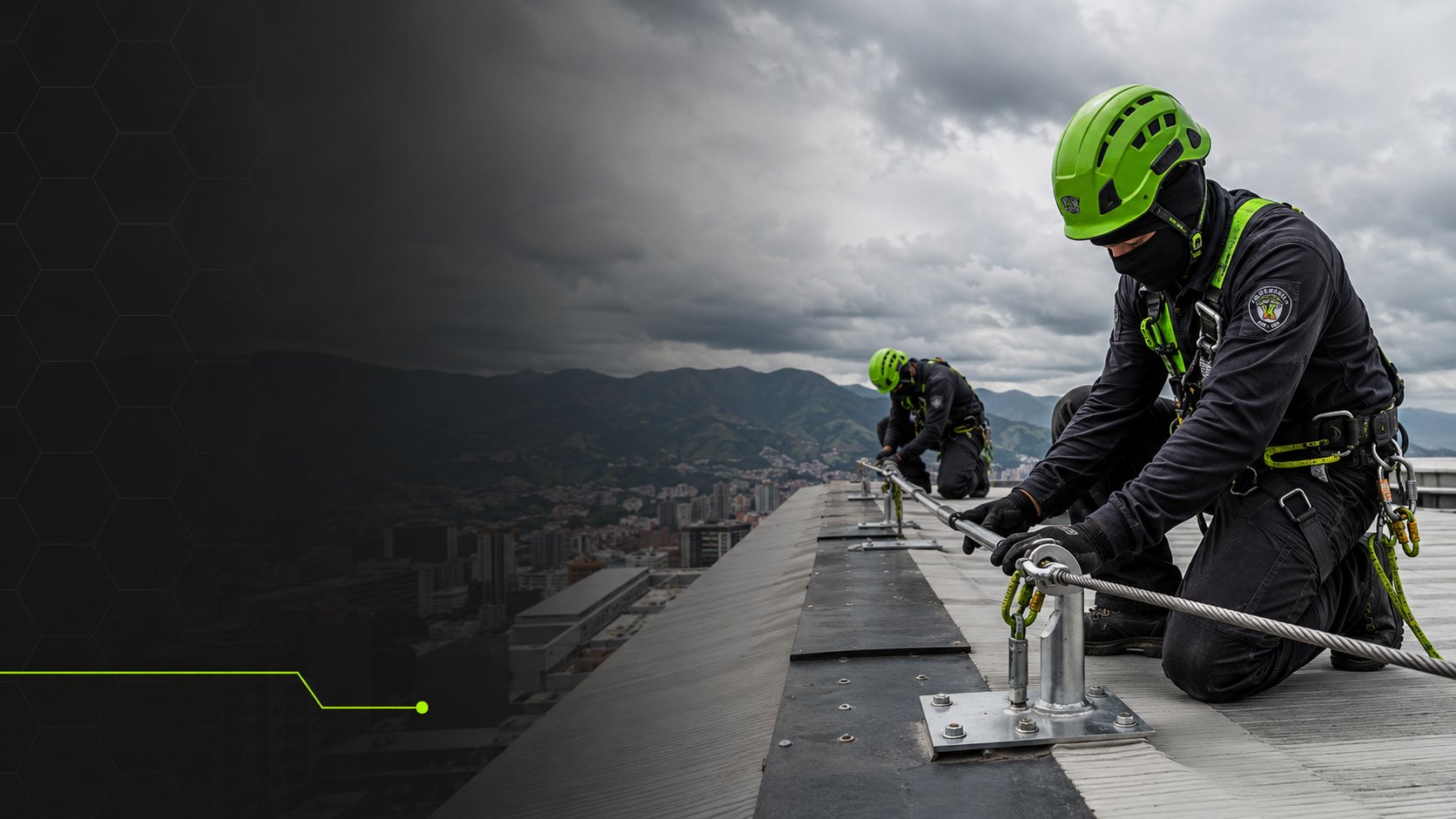 Sistema de líneas de vida instalado en cubierta